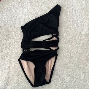 Kandi Kouture Leotard Black One Arm